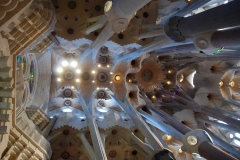 Decke des Hauptschiffs der Sagrada Familia