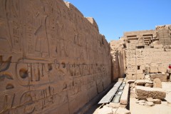 Tempelwand im Tempel von Karnak